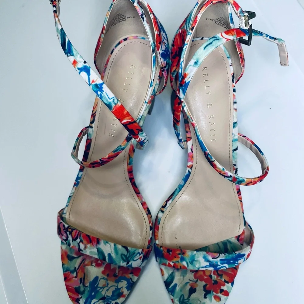 Kelly & Katie Multicolor Floral Heels